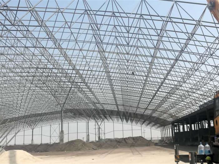 梅河口钢厂料仓网架工程